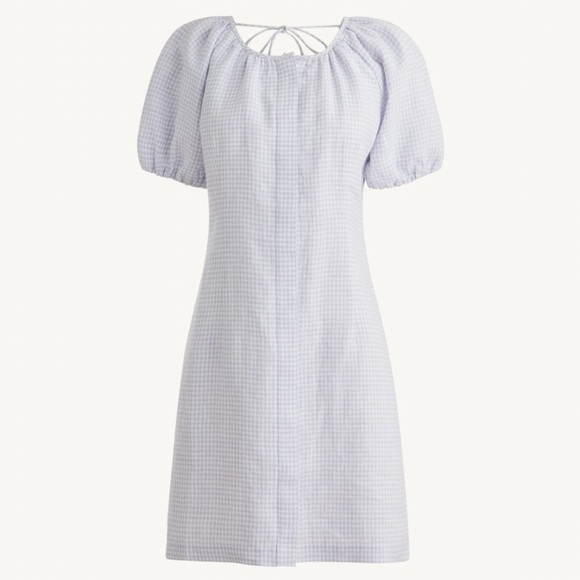 J. Crew Dresses & Skirts - NWT j crew shirt dress linen vback gingham plaid sold out